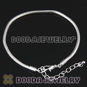 19CM Charm Jewelry Silver Plated Bracelet Chains Lobster Lock