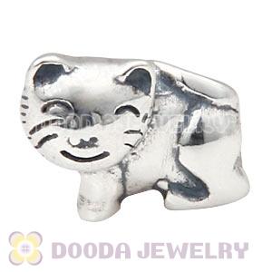 S925 Sterling Silver Cat Charm Beads Wholesale