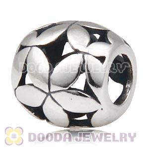 European 925 Sterling Silver Flower Charm Beads Wholesale