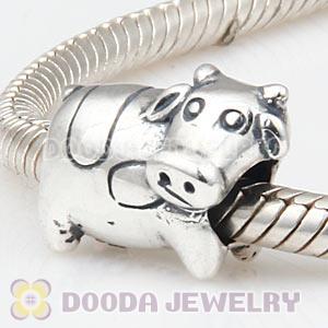 S925 Sterling Silver Cow Charm Beads Wholesale