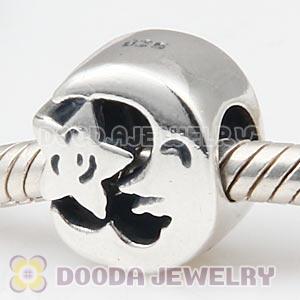 S925 Sterling Silver Moon And Stars Charm Beads Wholesale