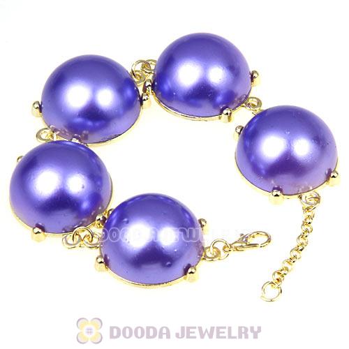 2013 Fashion Jewelry Dark Purple Pearl Bubble Bracelet Wholesale