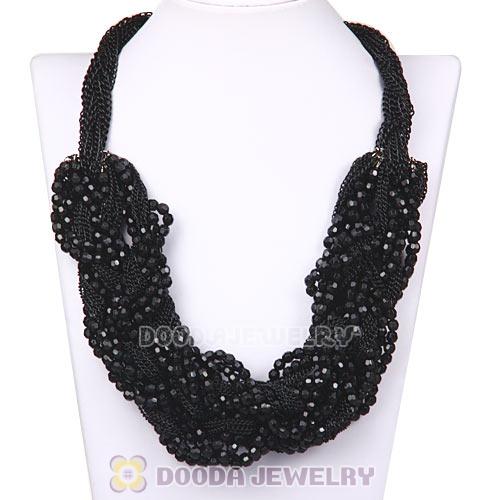 Vintage Black Ladies Costume Jewelry Beaded Necklaces Wholesale