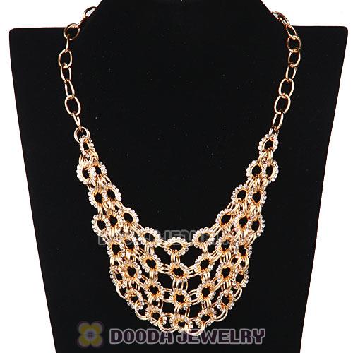 2013 Fashion Costume Jewelry Ladies Crystal Chunky Chain Necklace Wholesale