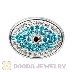 Handmade CCB Pave Crystal Evil Eye Charms For Bracelets Wholesale