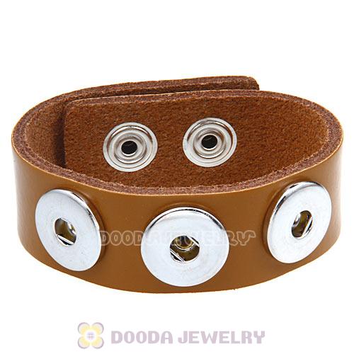 Light Brown Noosa Amsterdam Leather Bracelet Nude Wholesale