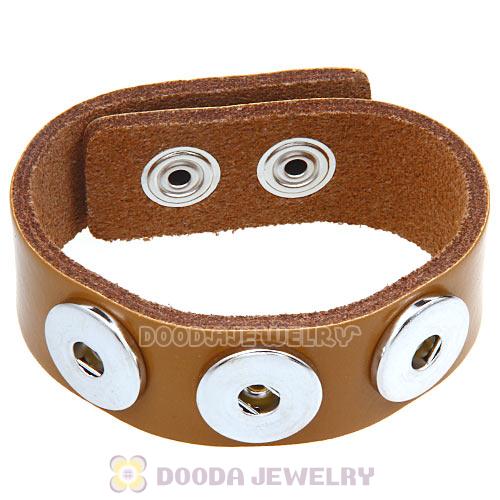 Light Brown Noosa Amsterdam Leather Bracelet Nude Wholesale