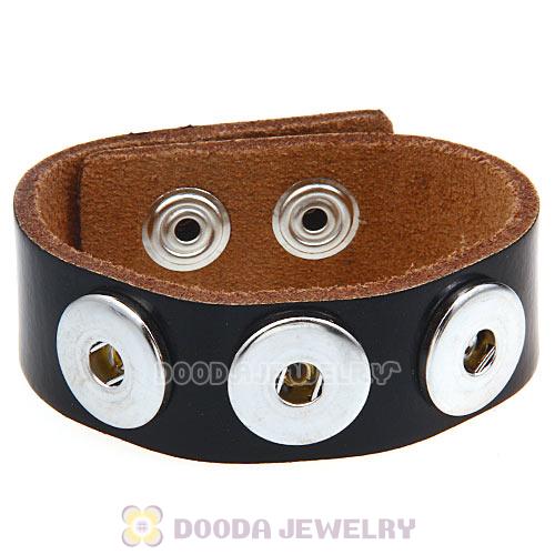 Black Noosa Amsterdam Leather Bracelet Nude Wholesale