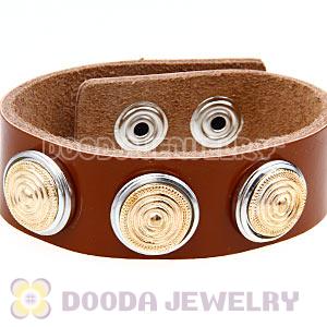 Cheap Gold Plated Alloy Metal Noosa Chunks Button Wholesale