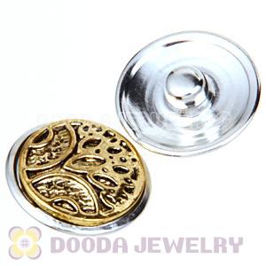 Cheap Gold Plated Alloy Metal Noosa Chunks Button Wholesale