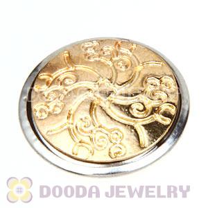 Cheap Gold Plated Alloy Metal Noosa Chunks Button Wholesale