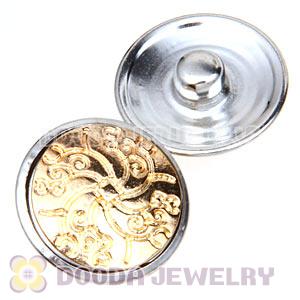 Cheap Gold Plated Alloy Metal Noosa Chunks Button Wholesale