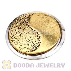 Cheap Gold Plated Alloy Metal Noosa Chunks Button Wholesale