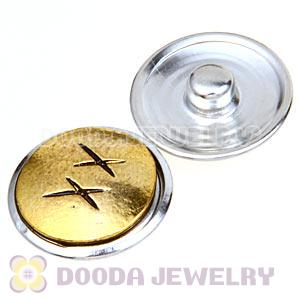 Cheap Gold Plated Alloy Metal Noosa Chunks Button Wholesale