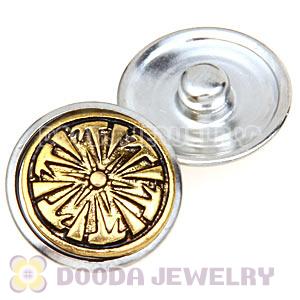 Cheap Gold Plated Alloy Metal Noosa Chunks Button Wholesale