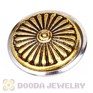 Cheap Gold Plated Alloy Metal Noosa Chunks Button Wholesale