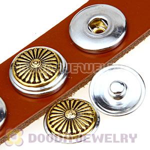Cheap Gold Plated Alloy Metal Noosa Chunks Button Wholesale