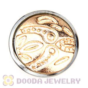 Cheap Gold Plated Alloy Metal Noosa Chunks Button Wholesale
