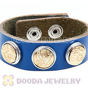 Cheap Gold Plated Alloy Metal Noosa Chunks Button Wholesale