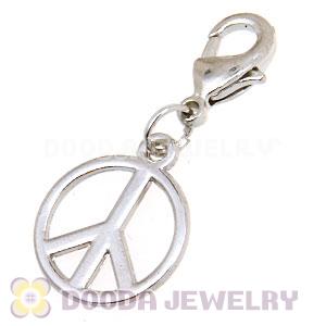 Plated Alloy European Jewelry Peace Sign Charms Wholesale