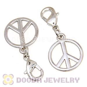 Plated Alloy European Jewelry Peace Sign Charms Wholesale