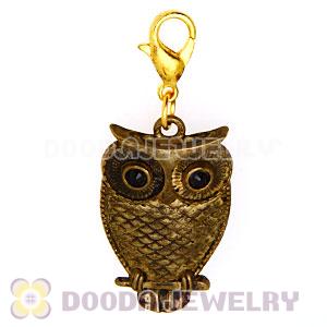 Antique Alloy European Jewelry Owl Charms Wholesale