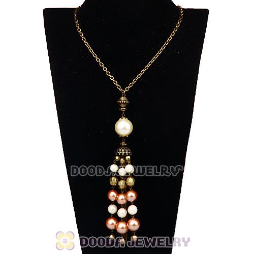 Vintage Imitation Pearl Pendant Necklace Wholesale