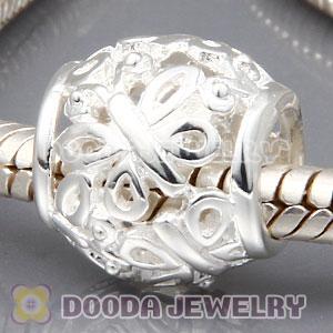 Sterling Silver European Butterfly Garden Beads Wholesale