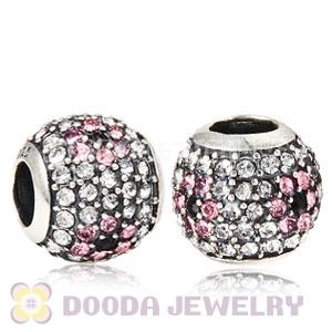 2013 European Sterling Silver Shimmering Blossom With Austrian Crystal Charm