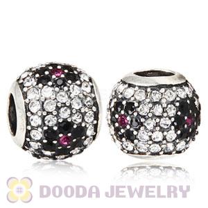 2013 European Sterling Silver Shimmering Blossom With Austrian Crystal Charm