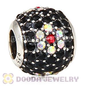 2013 European Sterling Silver Shimmering Blossom With Austrian Crystal Charm