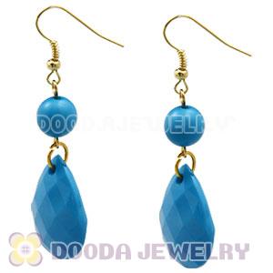 Fashion Hoop Blue Bubble Earrings Wholesale