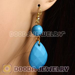 Fashion Hoop Blue Bubble Earrings Wholesale