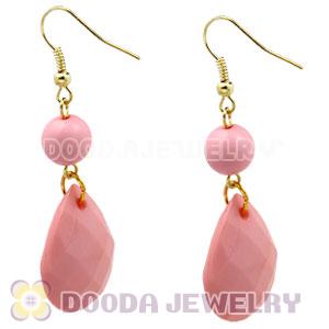 Fashion Hoop Pink Bubble Earrings Wholesale