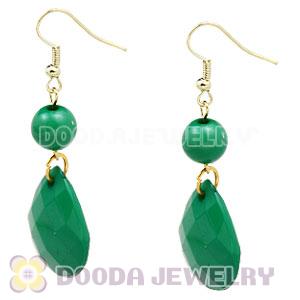 Fashion Hoop Dark Green Bubble Earrings Wholesale