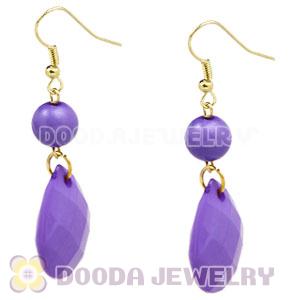 Fashion Hoop Lavender Bubble Earrings Wholesale