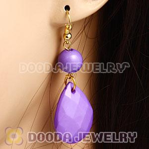 Fashion Hoop Lavender Bubble Earrings Wholesale