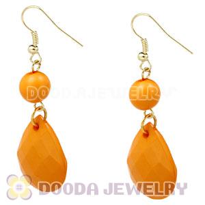 Fashion Hoop Yolk Yellow Bubble Earrings Wholesale
