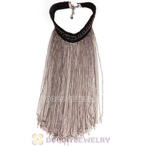 Costume Jewelry Necklace Tassel Choker Collar Bib Necklace
