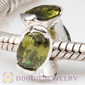 S925 Sterling Silver European Style Beads with Stone