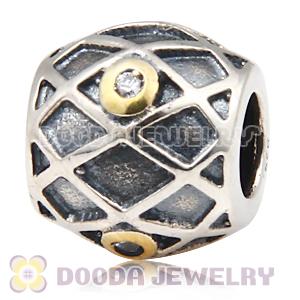 S925 Sterling Silver Charm Jewelry Beads with Stone