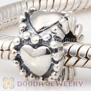 Solid Sterling Silver European Style Love to Love Beads