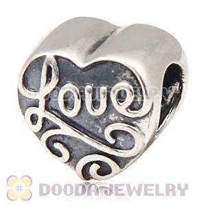 Solid Sterling Silver Jewelry Love Beads