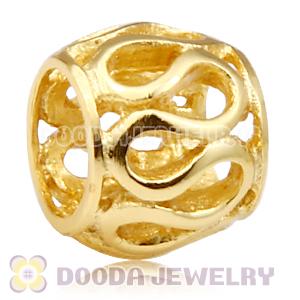 Gold Plated Charm Jewelry Silver Beads