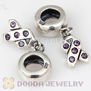 S925 Sterling Silver European Charms Dangle Ribbon