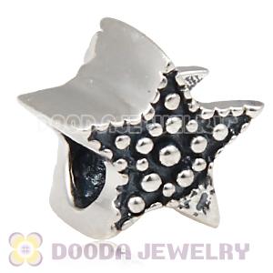 S925 Sterling Silver European Style Pentacle Beads