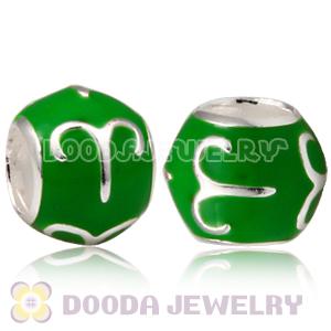 925 Sterling Silver Enamel Aries European Style Beads