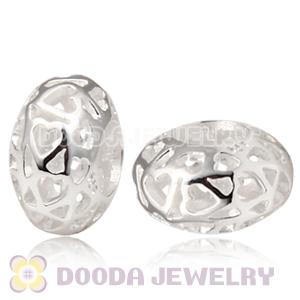 925 Sterling Silver Largehole Jewelry Panodra Hollow Cage Beads