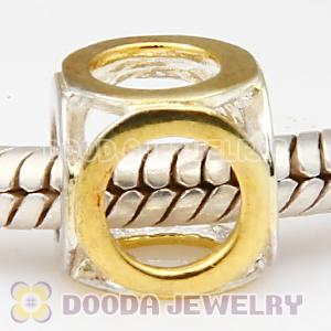 Gold Plated 4 Ring European Sterling Silver Hollow Charms