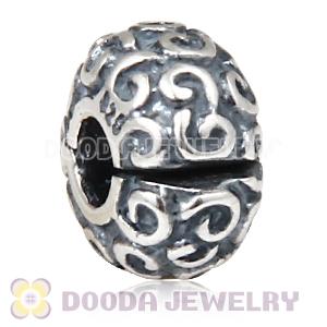 European Style 925 Sterling Silver Wave Clip Bead For Bracelet
